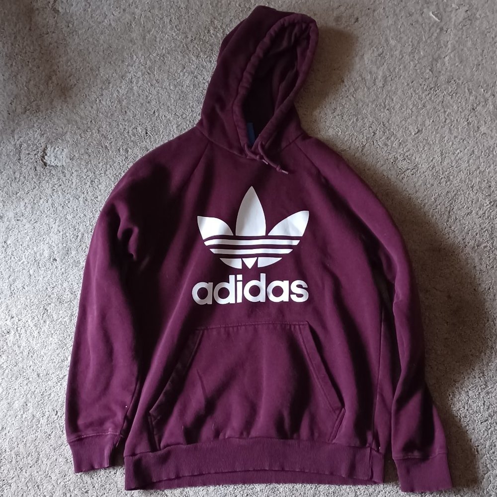 Maroon Adidas Hoodie